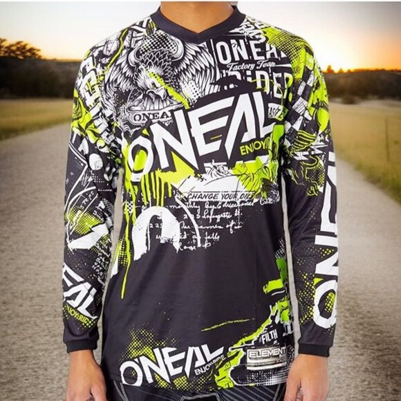 NWT O'NEAL ( S/M ) Unisex Element Attach Jersey Long Sleeve Jersey - Picture 1 of 7